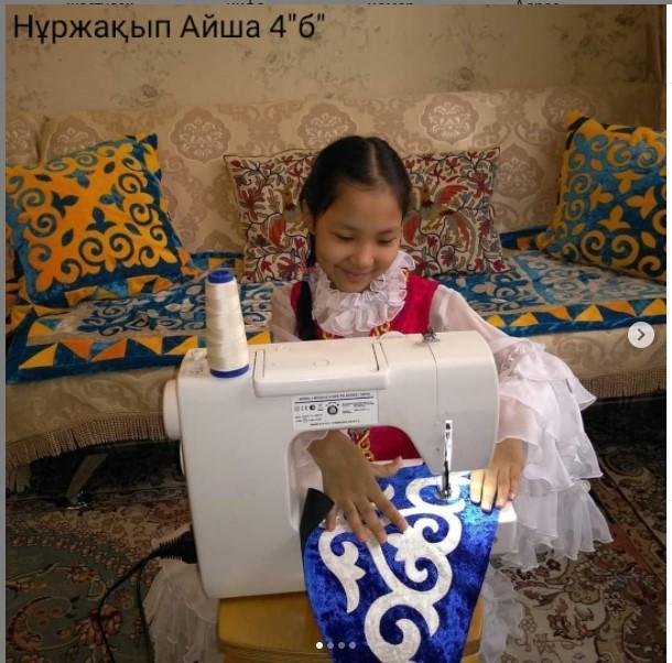 "Шеберлікке шек жоқ". 4 "Б" сынып оқушысы Нұржақып Айшаның шебер қолдары
