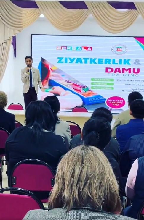 @zerbala.kz орталығымен бірлескен " Зияткерлік және даму" тақырыбында тренинг